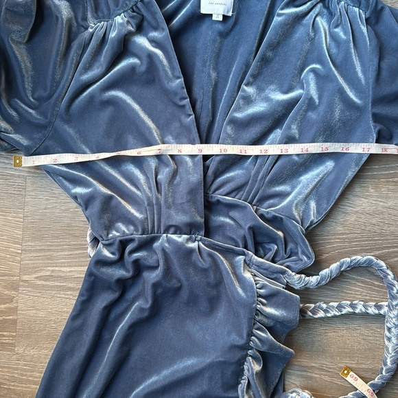 MISA Los Angeles Selina Dress in Blue Velvet Small - Picture 11 of 13